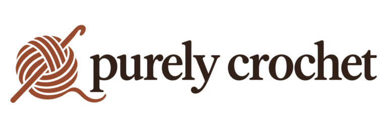 Purely Crochet — yarn and crochet hook logo
